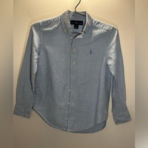 Classic blue chambray boys dress shirt - Ralph Lauren size S